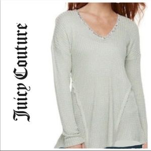 Glittery Grey Juicy Couture Long Sleeve Shirt